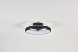 ZUN 19.7-inch Black LED Ceiling Fan Light – Dimmable and Adjustable Color Temperature, APP & Remote W1340P246417