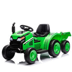 ZUN 12V Kids Ride On Electric Tractor Black Knight,Kids Ride On Toy.2WD,Non-skid tires, steering wheel, 81177813