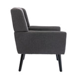 Modern Soft Linen Material Ergonomics Accent Chair Living Room Chair Bedroom Chair Home Chair With W67634085