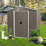 8ft x 4ft Outdoor Metal Storage Shed 32344612
