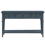 ZUN TREXM Classic Retro Style Console Table with Three Top Drawers and Open Style Bottom Shelf, Easy WF199599AAM