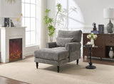 Modern Chaise Lounge , Upholstered Indoor Leisure Sofa Recliner, Chair Sleeper for Bedroom, Living W2120P296386