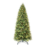 Artificial 5ft Green Christmas Tree with 756 PE/PVC Mixed Branch Tips, 250L warm white led, memory 89948358
