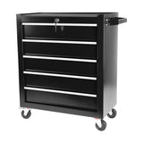 ZUN 5 Drawers Rolling Tool Chest Cabinet with Wheels, Tool Storage Cabinet and Tool Box Organizer for W1239137225