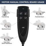 Beige Dual Motor Infinite Position Up to 350 LBS Chenille Power Lift Recliner Chair, Heavy Duty W3224P295282