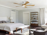 52 Inch Modern Ceiling Fan with 22W LED Light and Remote Control 5 ABS Blades for Living Room W934P230464