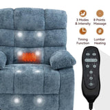 Lift Recliner Chair Heat Massage Dual Motor Infinite Position Up to 350 LBS Large Electric Power W3224P293251