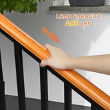 Matte Black Outdoor 3 Level Iron Handrail 42693000