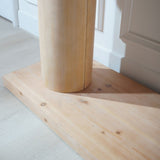 59in Modern Minimalist Wooden Console Table with Column Pedestal Design Elegant Decorative Accent W2729P270744