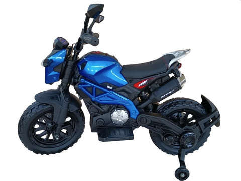 ZUN Electric Motorcycle for Kids, kids ride on motorcycle, 12V Electric Dirt Bike with Training Wheels, W1760P169963