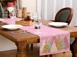 Christmas Table Runner 13x72 Inch, Xmas Trees Snowflakes Holiday Decorative Farmhouse Table 98307169