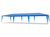 10'x30' Outdoor Party Tent with 8 Removable Sidewalls, Waterproof Canopy Patio Wedding Gazebo, Blue 65785384