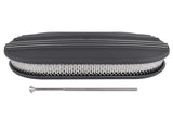 15" Oval Black Aluminum Half Finned Air Cleaner Assembly Fits Chevy Ford Mopar 06143711