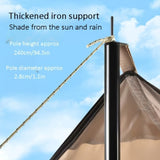 Ordinary 3*4m RV Outdoor Tent Shade Portable Camping Sunscreen Rainproof Vinyl Canopy 03194528