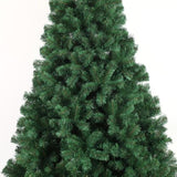 ZUN 8ft Artificial Christmas Tree Full Natural Spruce PVC Fir Tree Foldable Metal Stand Unlit Green 50416737