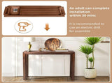 46 inch Pinewood Table, Console Table Entrance Table, Narrow Sofa Table for Living Room 02179294