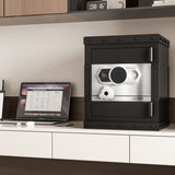 Three-lock safe, measuring 20.4 16.5 14.1 , suitable for home and office use, large steel W396P307320