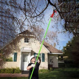 2-in-1 Manual Pole Saw 8.23-15.12FT Extendable Tree Pruner - SK5 Steel Pruner, Double-Hooked Saw 41775152