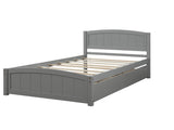 Twin size Platform Bed with Two Drawers, Gray WF194280AAE