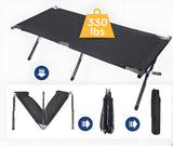 Portable Folding Camping Cot with Carrying Bag Army 00300550