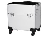 3 in 1 Aluminum Cosmetic Makeup Case Tattoo Box Silver 35664700