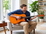 41" Acoustic Guitar for Beginners Adults, Dreadnought Cutaway Basswood Folk Guitar with Gig Bag & 17688606