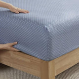 Floral Comforter Set with Bed Sheets Blue King B035P266686