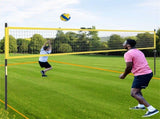 32'x3' Heavy-Duty Volleyball Net Set - 3-Level Adjustable Poles, Anti-Sag Winch, All-Inclusive 66575122