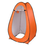 ZUN 1-2 Person Portable Pop Up Toilet Shower Tent Changing Room Dressing Tent Camping Shelter Orange 11685588