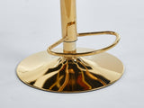 Modern Bar chair with golden color iron tube legs, soft cushions and comfortable W234P218161