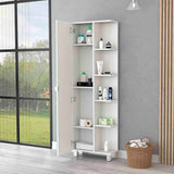 Los Angeles Linen Cabinet, Mirror, Five Shelves B128P148738