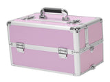 3pcs Trolley-Style Makeup Case with Universal Wheels Aluminum Alloy Cosmetic Trolley Case 58229820