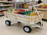 Outdoor carriage, all terrains, wooden railings, solid tires, garden carriage,Load-bearing capacity 68223869