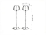 Stepless Dimming Cordless Table Lamp, 2-Pack with 3 Adjustable Heights, Detachable Lampshade for 25657762