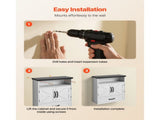 Bathroom Wall Cabinet with Adjustable Shelf, Over-the-Toilet Storage, Wall-Mounted Organizer with 87222186