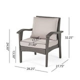 HONOLULU GREY CLUB CHAIR 52918.00GRYMP2