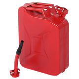 ZUN 20L US Standard Cold-rolled Plate Petrol Diesel Can Gasoline Bucket with Oil Pipe Red 10380296