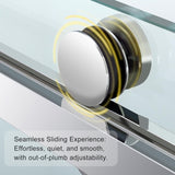 56 to 60 in. W x 76 in. H Double Sliding Frameless Soft-Close Shower Door, Premium 3/8 Inch W1573126518