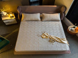 Quilted Fitted Sheet King Size, Fits Mattress Upto 15" Deep, 3-Piece Set 97002897