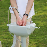 ZUN Portable Removable Outdoor Hand Sink with Portable Toilet （Same as 46793540） 96566688