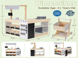 Natural Kids Supermarket Playset with Vending Machine, 90.1778.74104.14cm Grocery Store Toy with 72286054