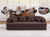 2-in-1 Foldable Sofa Bed,70 Inch Folding Boneless Couch Convertible Compressed Sleeper Sofabed, 4 W2231P466739