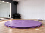 Lightweight Foldable Pole Dance Mat, 2" T x 5' W Pole Crash Mat for Home Use, Light Purple 05840960