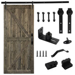 ZUN 42 in. x 84 in. Sliding Barn Door with 7FT Barn Door Hardware Kit & Handle ,K Frame,Solid Spruce 71578118