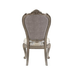 ZUN ACME Ariadne Arm Chair , Velvet & Antique Plantinum Finish DN02283