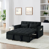 54.33 inch versatile foldable sofa bed in 3 lengths, modern sofa sofa sofa velvet pull-out bed, W2353P252430