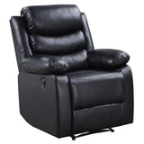 Black Power Recliner with Pillow Top Arms B062P184508