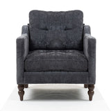 Accent Comfy Chenille Chair w/USB charging port,Mid,Soft,High-support Rebound Sponge,Ergonomic W2715P312493