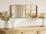 Anti-Fog Bathroom Wall Mirror 24" x 36" Shatterproof Vanity Mirror with Rectangular Metal Frame, 44136595