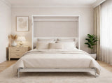 DIY Cabinet Folding Bed Queen Size Vertical Murphy Wall Bed Hardware Kit,Grey Bed Frame W5290P457894